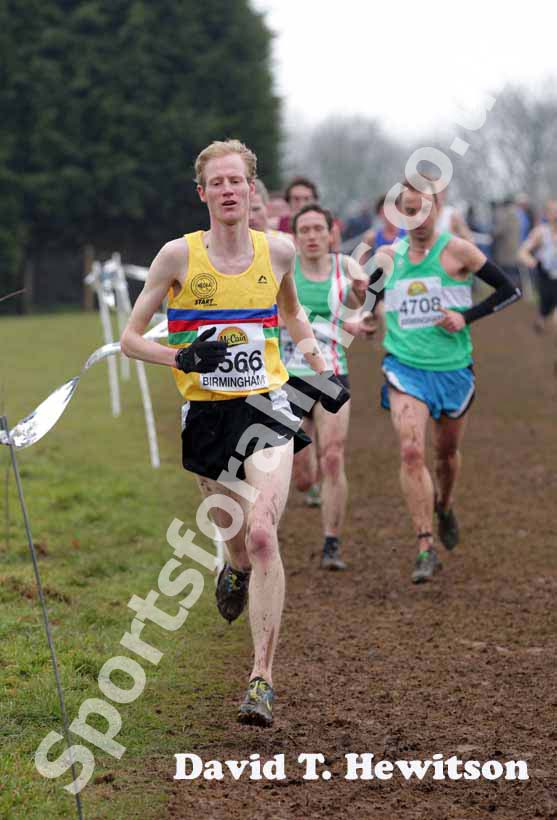 Dan Garbutt (North East) during the McCain World Cross Country Trials and Inter Counties, Cofton Park, Birmingham.